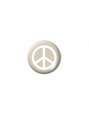 Brillen Aufkleber 'Inner Circle Peace' mocca beige