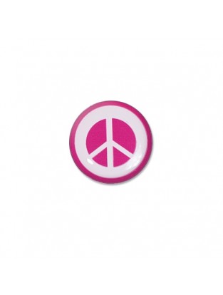 Brillen Aufkleber 'Inner Circle Peace' pink