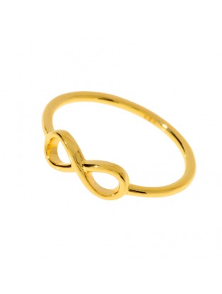 Leaf Ring 'Infinity' vergoldet