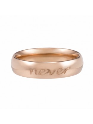 Ring 'Forever never ends' rosé vergoldet