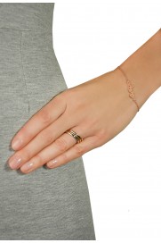 Leaf Ring Basic Silber vergoldet
