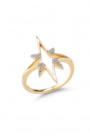 Ring 'Polaris Stern' vergoldet