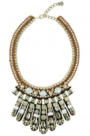 Halskette 'Sandi White' multi-kristall