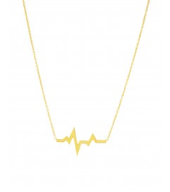 Halskette 'Heartbeat' Silber vergoldet