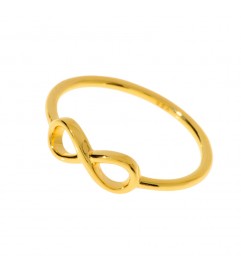 Leaf Ring 'Infinity' vergoldet