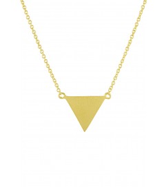 Halskette 'Triangle' matt vergoldet