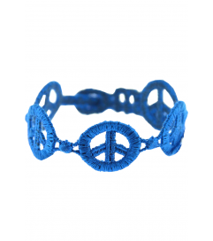 Armband 'Peace' kobalt blau