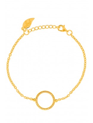 Leaf Armband Circle of Life silber vergoldet