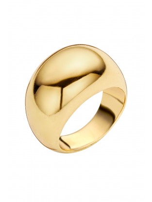 Cocktail Ring 'Simple Gold' vergoldet