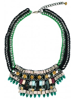 Halskette 'Poly' emerald 