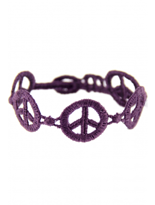 Armband 'Peace' violet