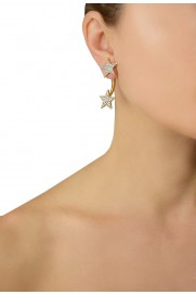 Ohrring mit Stern und Perle vergoldet