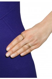 Leaf Ring 'Infinity' mit Zirkonia vergoldet
