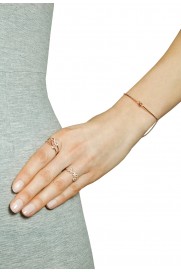 Leaf Ring 'Infinity' mit Zirkonia rosé vergoldet