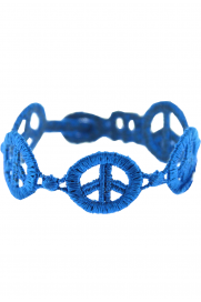 Armband 'Peace' kobalt blau
