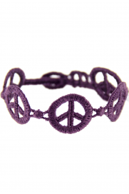 Armband 'Peace' violet