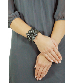 Glamour-Armband 'Dodona' anthrazit