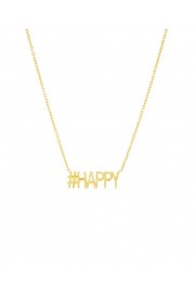 Halskette '#HAPPY' gold