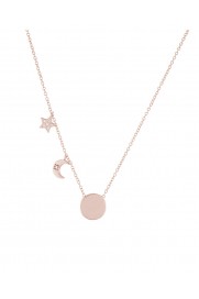 Halskette 'Moon and Star' Silber rosé vergoldet