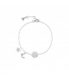 Armband 'Moon and Star' Silber