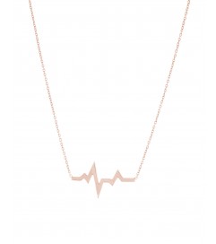 Halskette 'Heartbeat' Silber rosé vergoldet