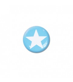 Brillen Aufkleber 'Inner Circle Star' turquoise blue
