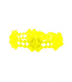 Armband 'Kleeblatt' neon gelb